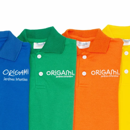 Alternative view of Camiseta Polo Naranja - Origami