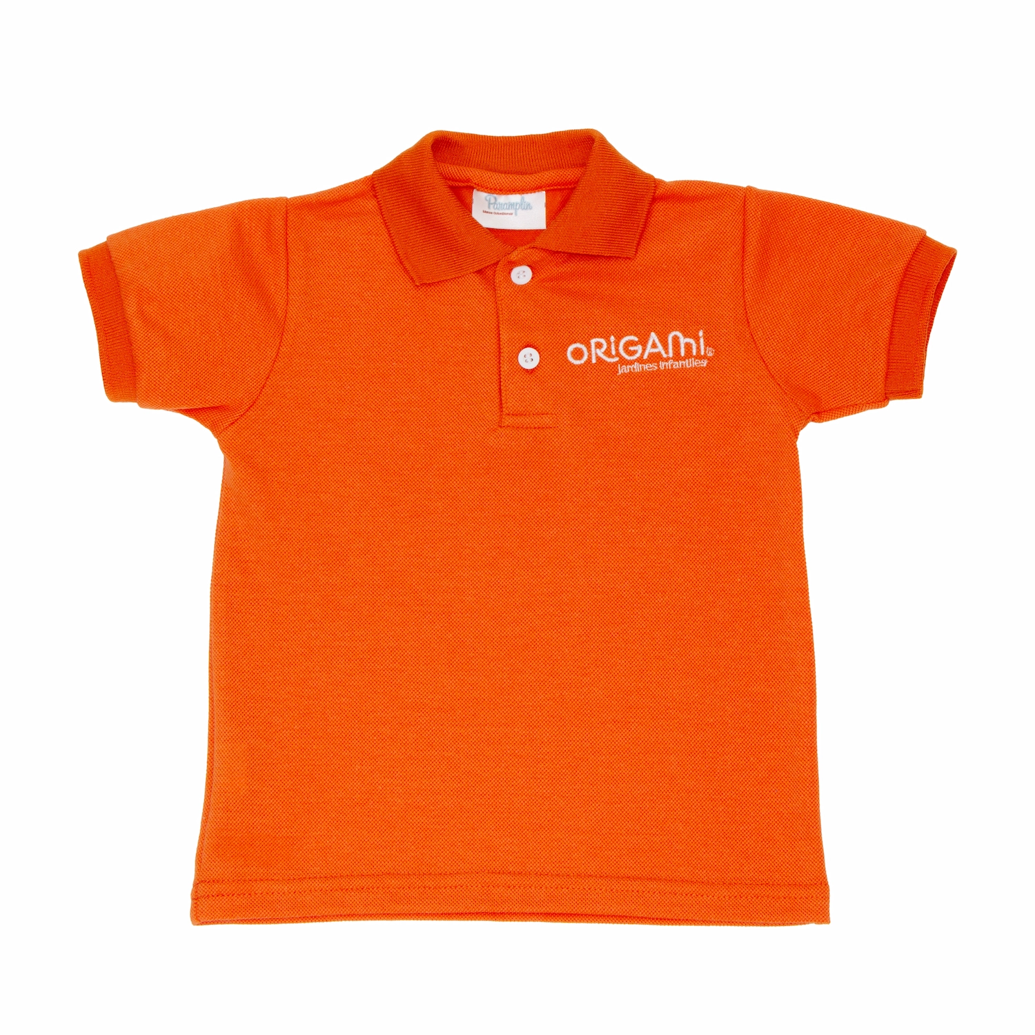Camiseta Polo Naranja - Origami